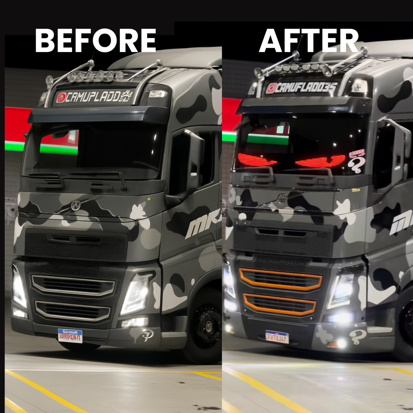 LED-auton silmät - 2 kpl pakkaus