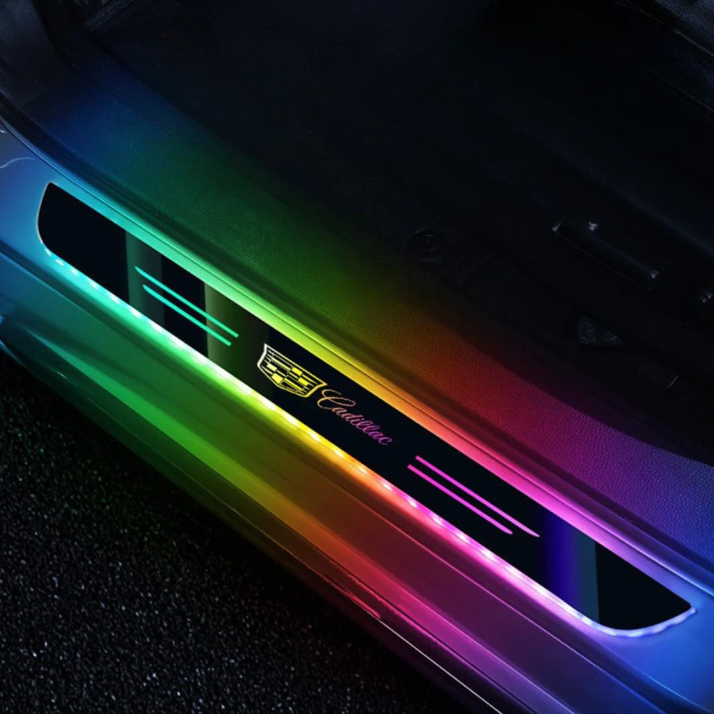 Balenie 2 LED prahových lišt do auta